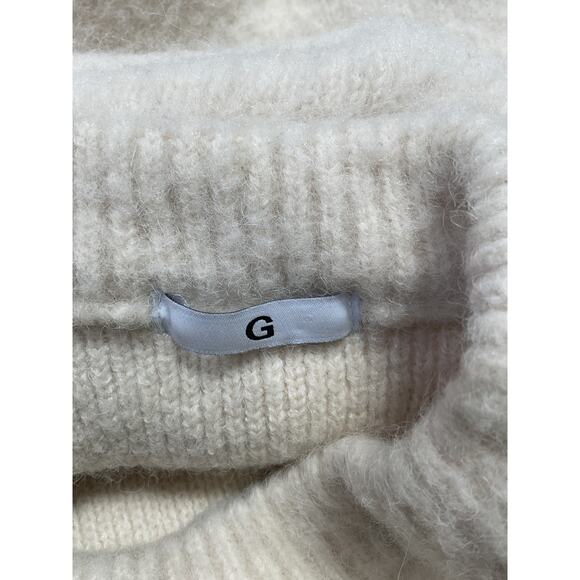 The Frankie Shop 'Jasmine' White Acrylic Sweater Size L - Picture 4 of 5